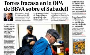 Las portadas de los periódicos de este viernes