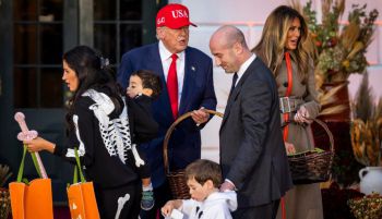 Trump y Melania celebran Halloween en la Casa Blanca