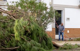 Muere un hombre en Gibraleón (Huelva) golpeado por una estructura durante el temporal
