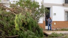Muere un hombre en Gibraleón (Huelva) golpeado por una estructura durante el temporal