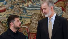 El Rey recibe a Zelenski en Zarzuela en su tercera visita a España