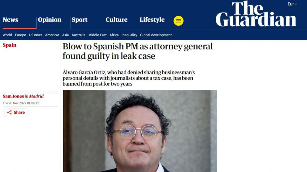 La prensa internacional se hace eco de la condena a García Ortiz: 'Duro golpe para Sánchez'