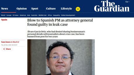 La prensa internacional se hace eco de la condena a García Ortiz: 'Duro golpe para Sánchez'