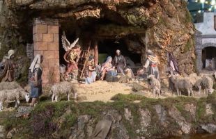 El Ayuntamiento de Madrid inaugura el belén de Cibeles