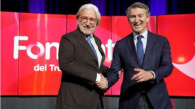 Feijóo pide a la patronal catalana que convenza a Junts de la moción de censura: 'Me faltan votos, de los suyos'