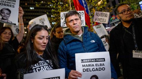 La marcha mundial en apoyo de Corina Machado y contra Maduro pasó por Madrid