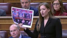 Muñoz retrata al PSOE con una 'foto de la vergüenza' de Cerdán, Ábalos y Salazar