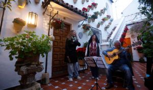 Los Patios de Córdoba se visten de Navidad con belenes y música