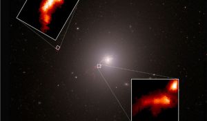 Así moldea el agujero negro gigante de la galaxia M87 sus extraños filamentos