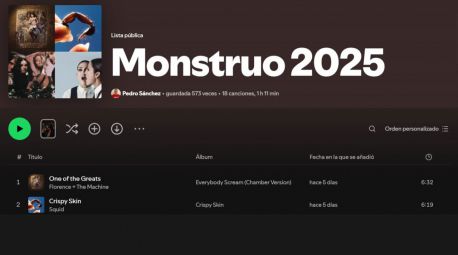 Monstruo 2025: la lista de canciones favoritas de Pedro Sánchez