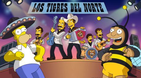 Los Tigres del Norte aparecerán en 'Los Simpsons' con un corrido mexicano