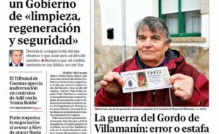 Las portadas de este martes