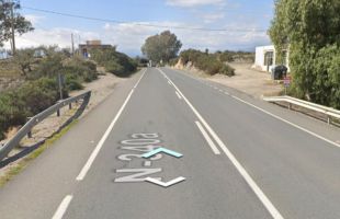 Dos muertos y dos heridos grave en un choque frontal en la N-340 en Tabernas