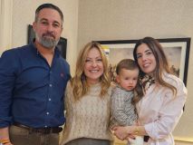 Abascal recibe en su casa a la primera ministra italiana, Georgia Meloni