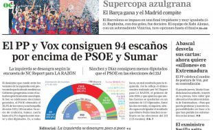 Las portadas de este lunes