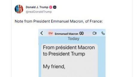 Trump humilla a Macron al publicar un mensaje privado: 'Amigo mío...'