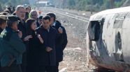 Los Reyes visitan el lugar del accidente ferroviario en Adamuz