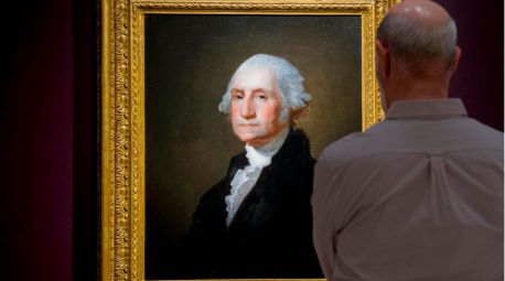 Subastado por 2.8 millones el retrato de George Washington que inspiró el billete de un dólar