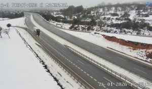 Estado de las carreteras: medio centenar afectadas por nevadas o inundaciones
