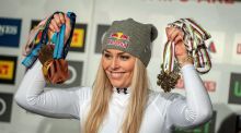Drama de Lindsey Vonn: compite con una rodilla rota y sufre esta terrible caída