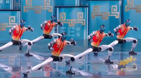 La gala del año nuevo chino exhibe robots humanoides y flamenco español