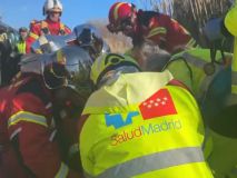 Seis heridos en una colisión frontal entre una furgoneta y un coche en la M-204