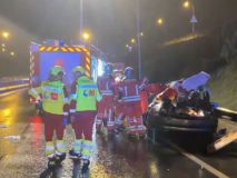 Un fallecido y tres heridos en un accidente de tráfico en Fuenlabrada