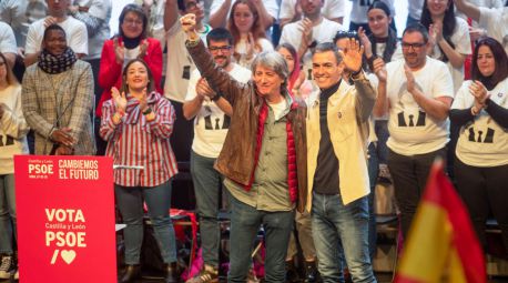 Sánchez fía su campaña en Castilla y León al 'no a la guerra'