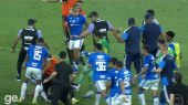 Insólito: batalla campal entre jugadores Cruzeiro y del Mineiro con 23 expulsados