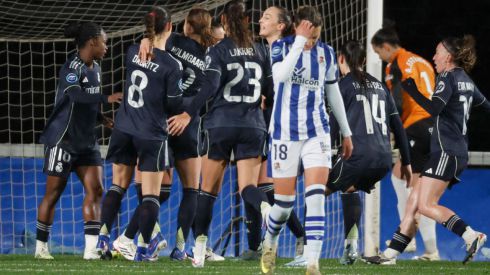 Liga F. El Madrid pasa por encima de la Real Sociedad y afianza el segundo puesto