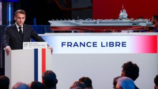 Macron presenta 'France libre', su nuevo portaviones nuclear de 10.000 millones