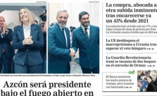 Las portadas de los periódicos de este jueves, 23 de abril