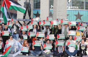 Otro Real Madrid - Hapoel Tel Aviv marcado por las protestas contra Israel y a favor de Palestina