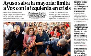 Las portadas de los periódicos de este sábado, 2 de mayo