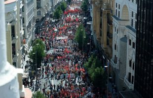 Madrid enuncia su manifestación con el lema 'Derechos, no trincheras. Salarios, vivienda y Democracia'