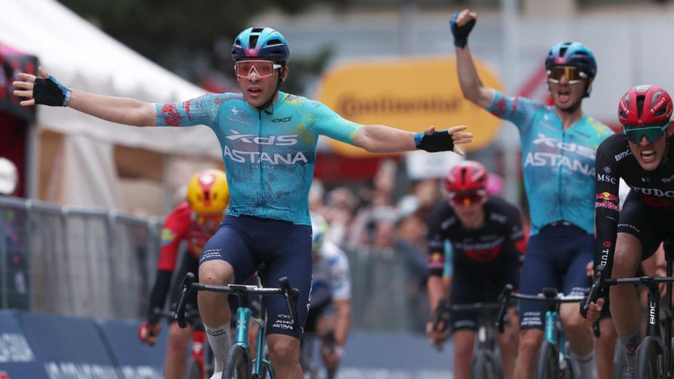 Giro Italia. Vibrante triunfo de Silva y primer aviso de Vingegaard tras una durísima caída