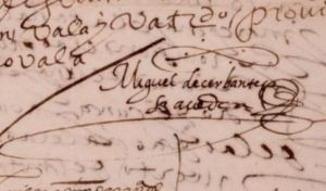 Una carta firmada por Cervantes en Sevilla en 1593, a subasta por 120.000 euros