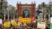 Los docentes catalanes convocan una nueva huelga en Barcelona durante la visita del papa