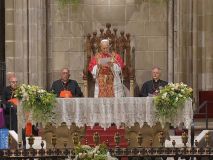 León XIV interviene en catalán en su homilía en la Catedral de Barcelona
