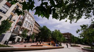 Así luce la plaza de Chamberí tras una remodelación integral