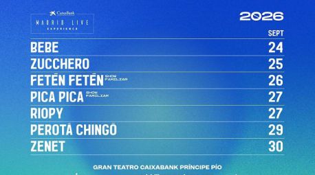 El festival CaixaBank Madrid Live Experience celebra su 6ª edición con Bebe o Zucchero