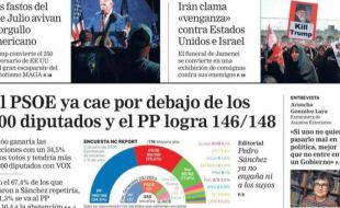 Las portadas de este lunes