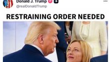 Trump se burla de Meloni, a la que pide una 'orden de alejamiento' ante la cumbre de Ankara