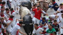 Los Fuente Ymbro estrenan los Sanfermines 2026 con un rápido encierro