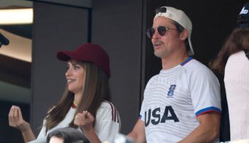 Brad Pitt, Penélope Cruz y Javier Bardem entre el público de España-Bélgica en Los Ángeles