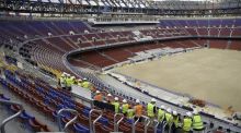 Primer accidente laboral mortal en las obras del nuevo Camp Nou