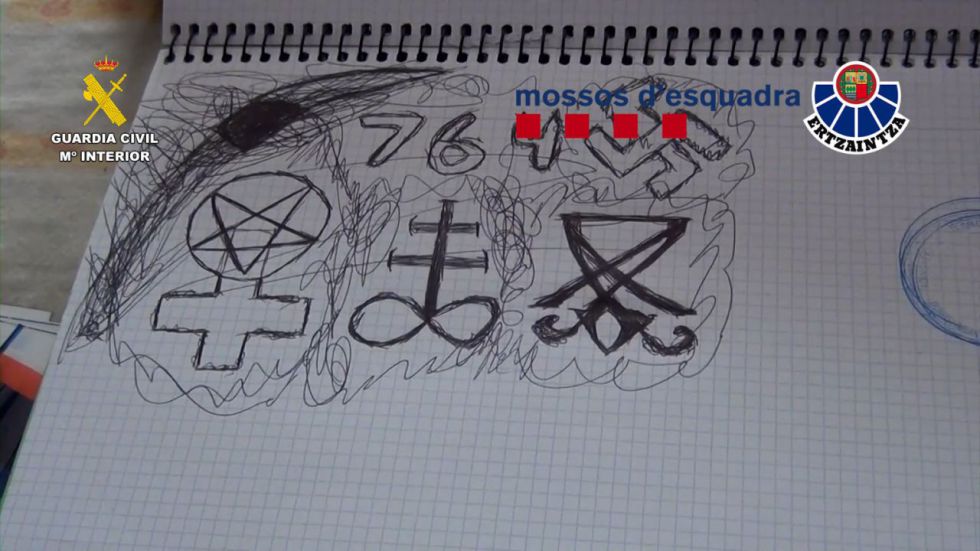 Detenido en Guipúzcoa un miembro muy activo de la red satánica y neonazi 764