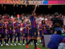 El Barcelona tiene nuevo ídolo: brutal ovación a Rodri en el Camp Nou