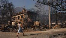 Dos muertos y cuatro heridos en un incendio en la isla de Salamina
