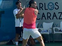 Nueva York, ilusionada con el regreso de Alcaraz: sonora ovación en su entrenamiento